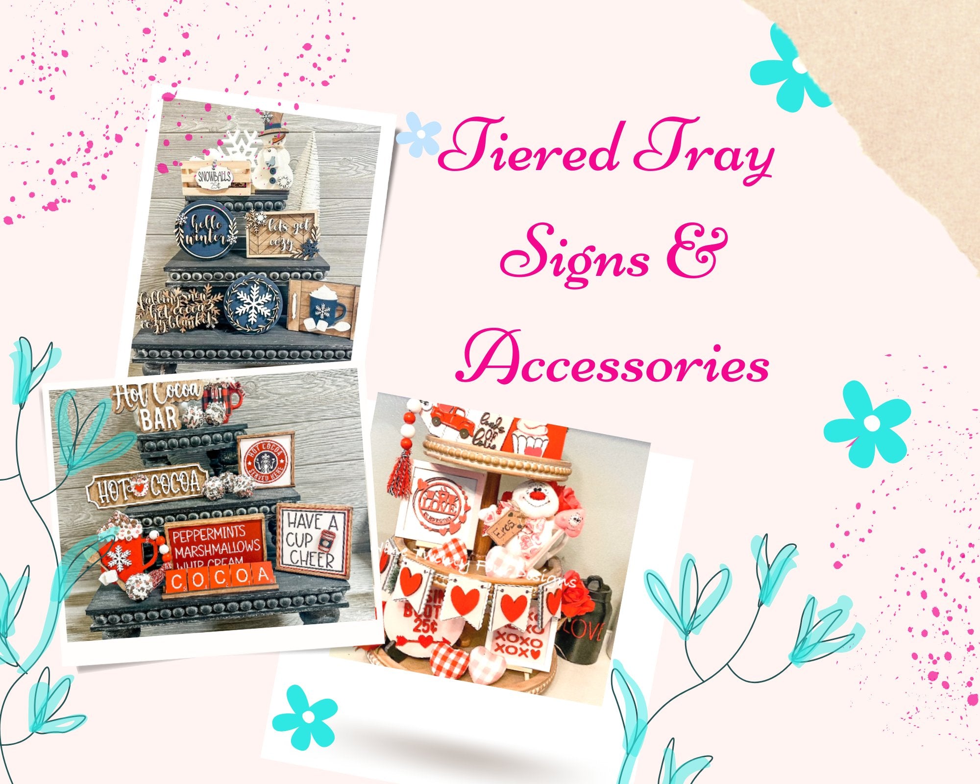 Tiered Tray Sets & Accessories – Nine Twenty Four Designs