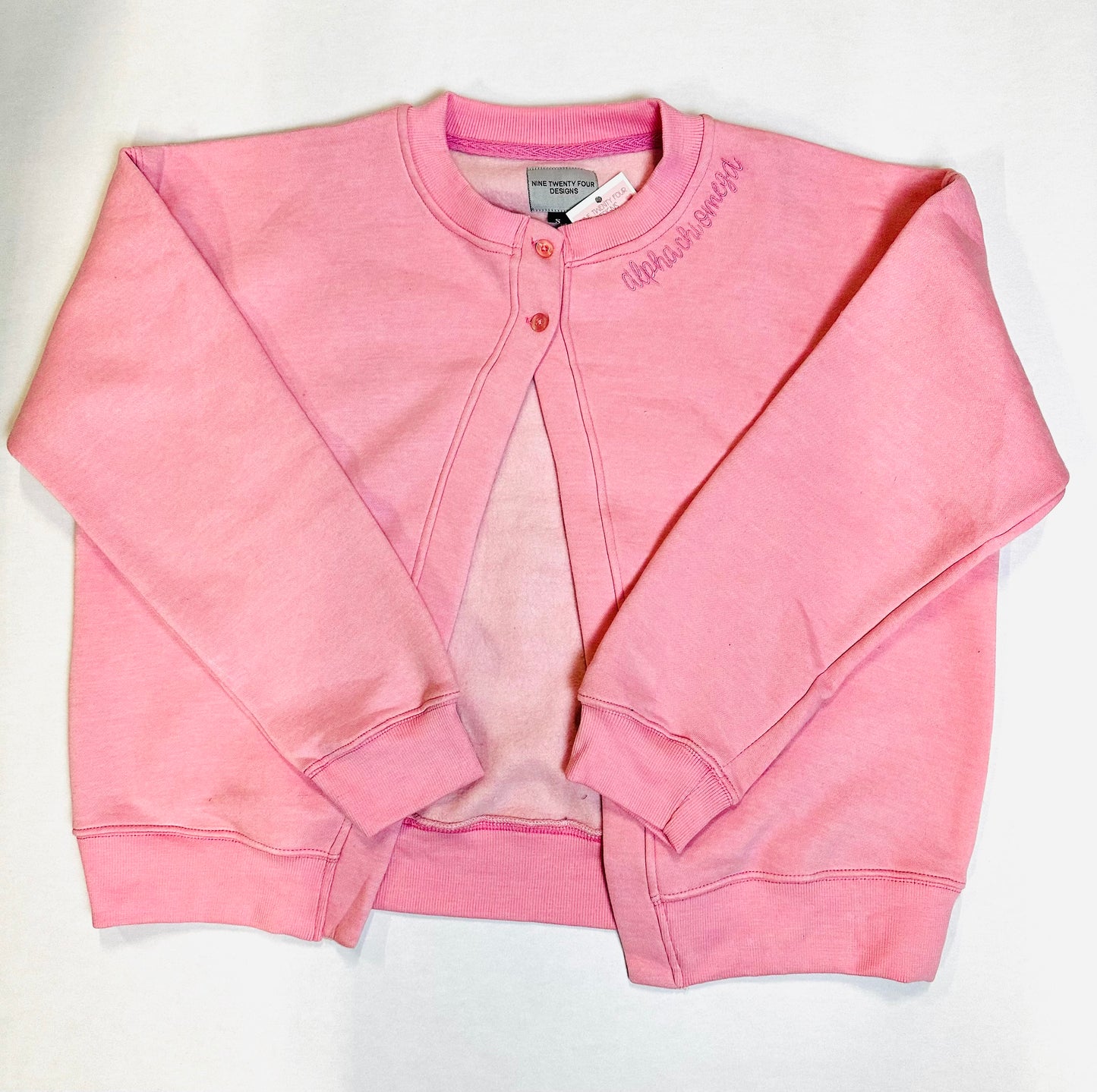 Alpha Chi Omega Cardigan Pink