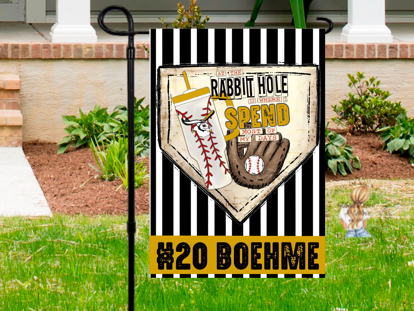 Baseball Garden Flag