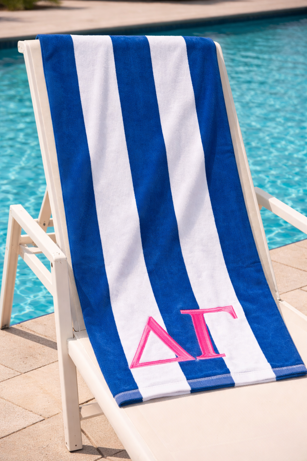 Delta Gamma Embroidered Beach Towel