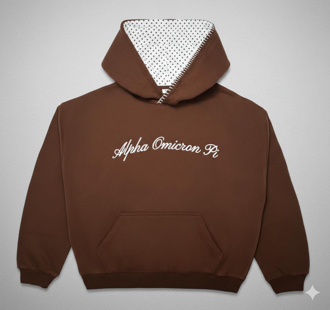 Brown AOII hoodie