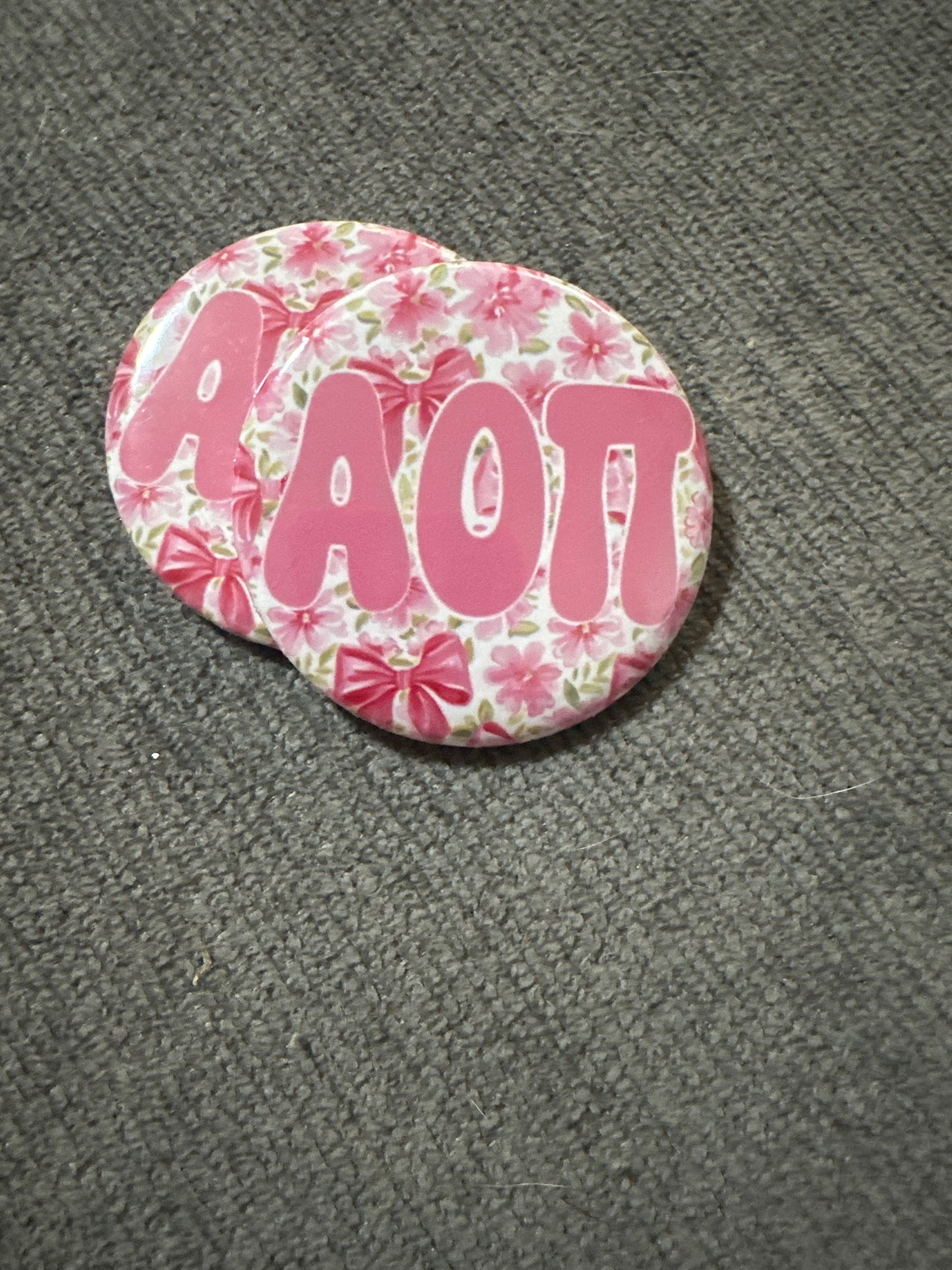 AOII pink bows