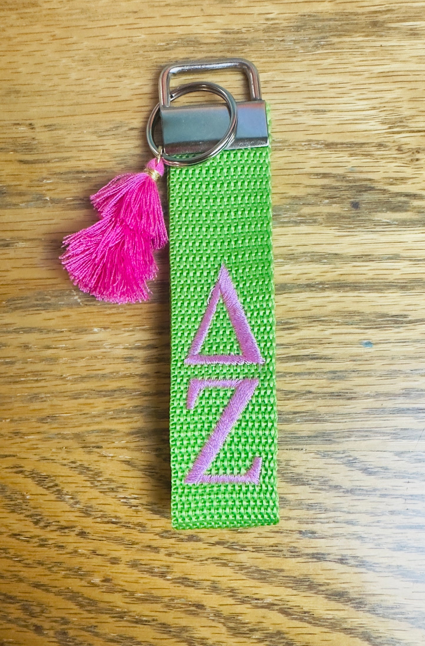 Delta Zeta Embroidered Key Ring