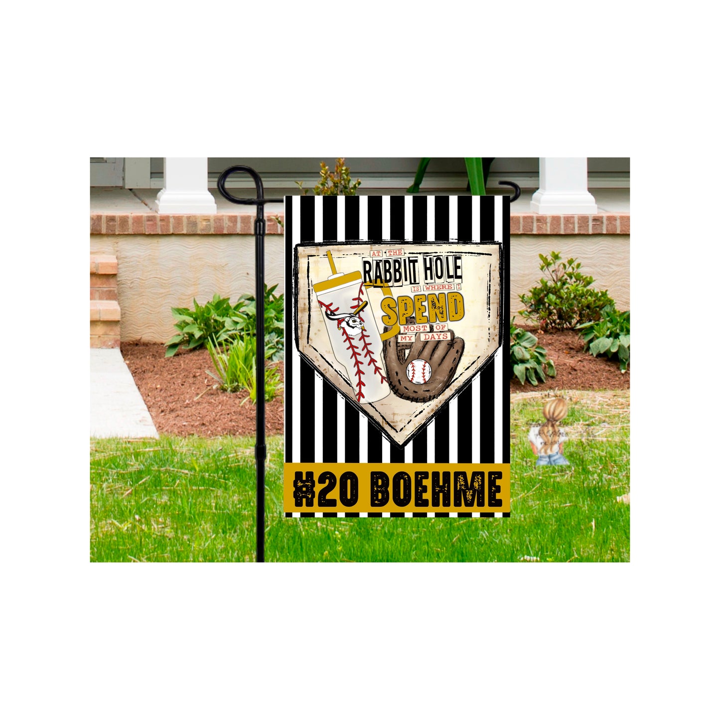 Baseball Garden Flag