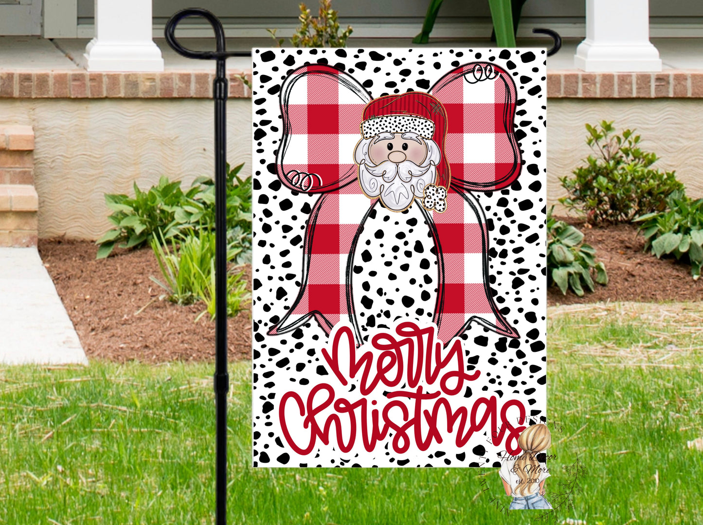 Santa Merry Christmas flag