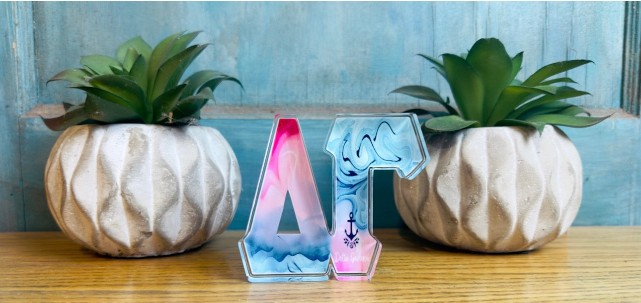 Delta Gamma Acrylic Letters