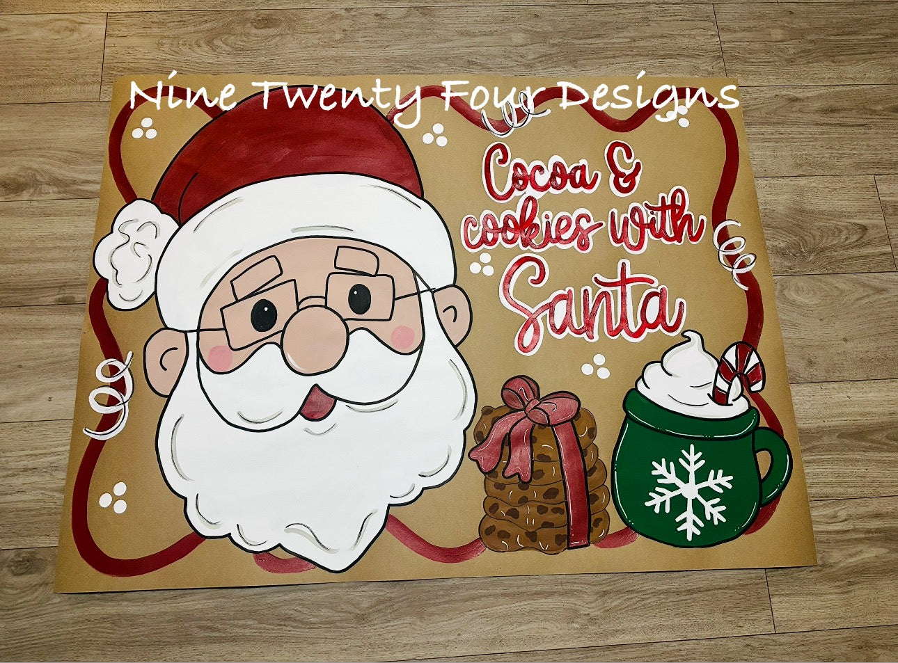 Pre-made Santa banner