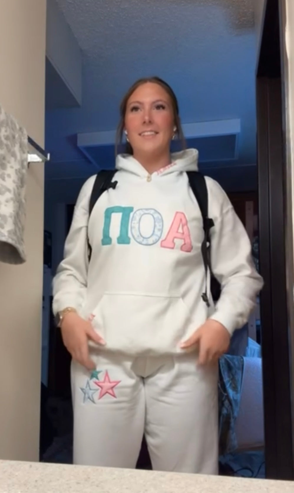 Applique hoodie