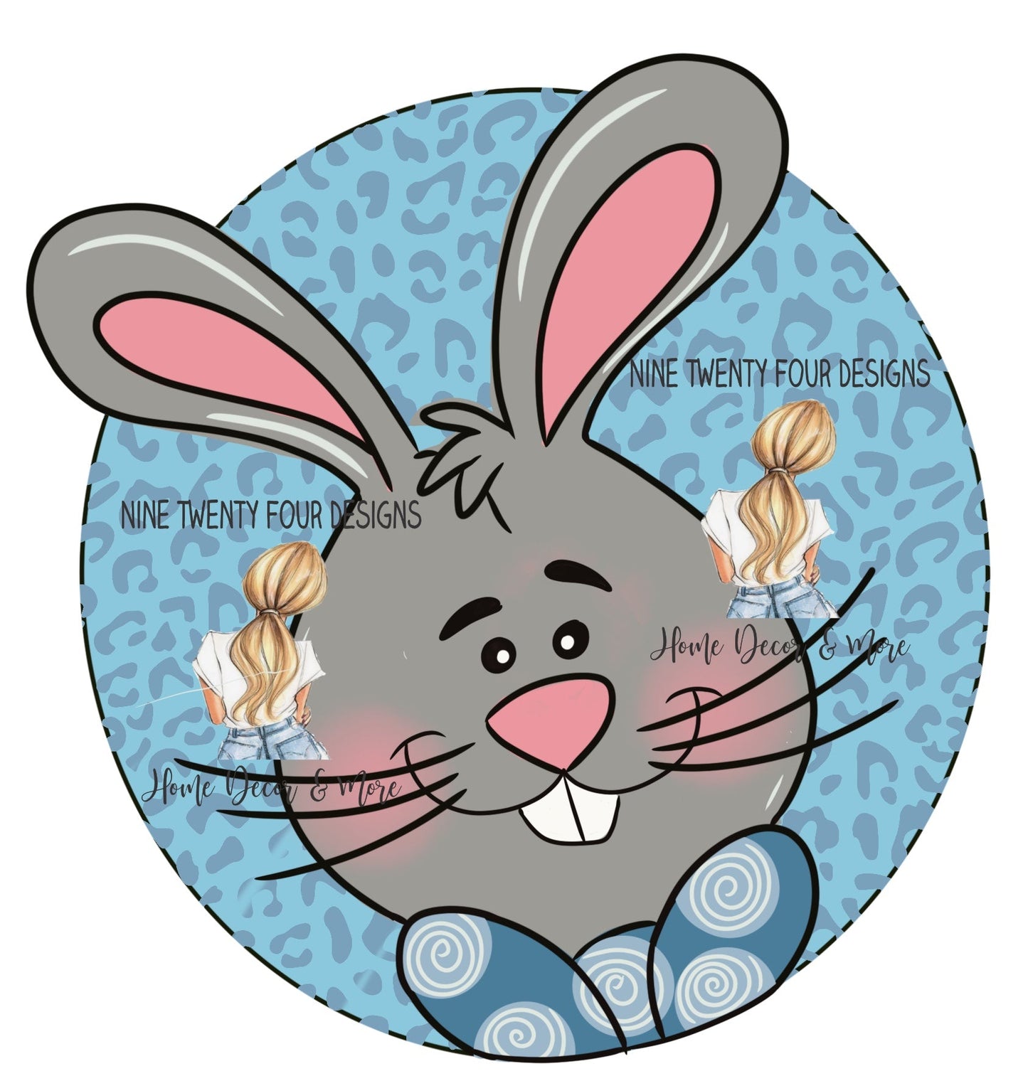Bunny Easter Door Hanger