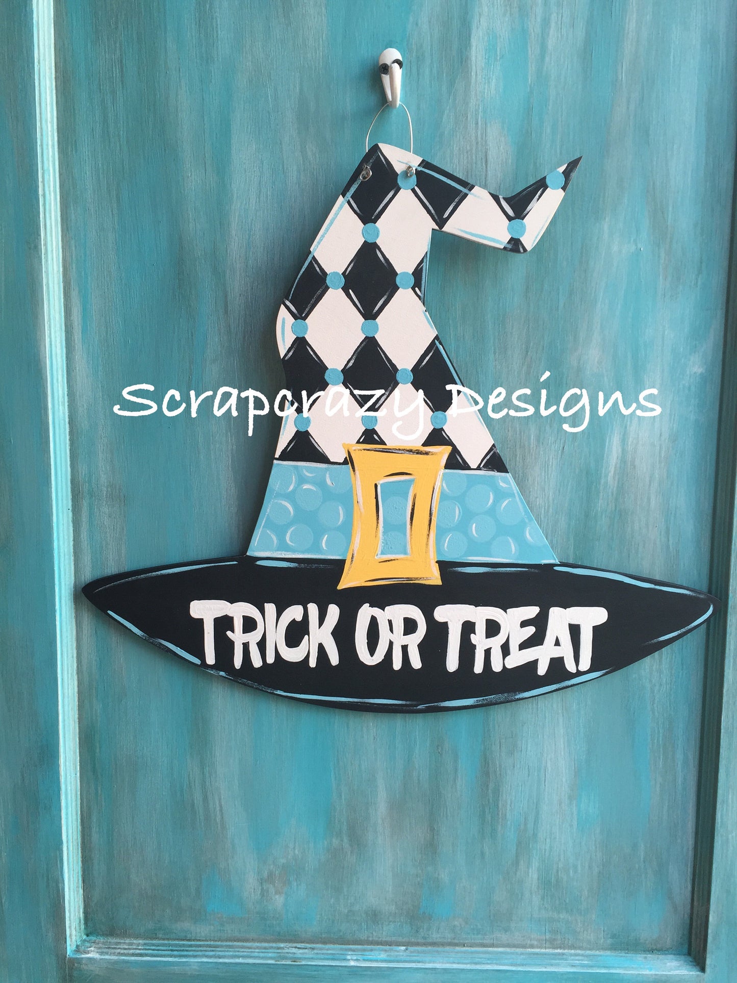 Witch hat door hanger