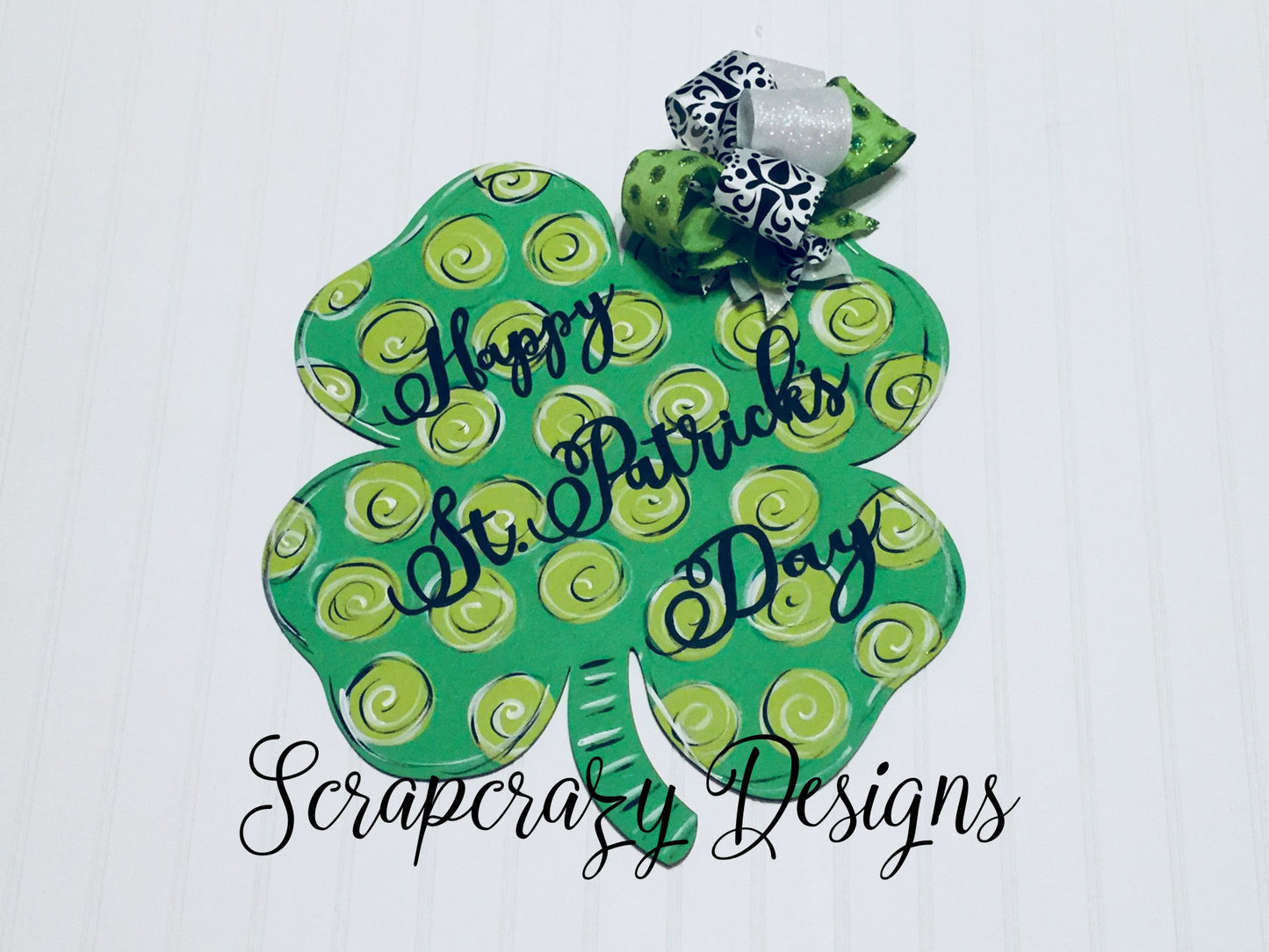 St. Patricks Door Hanger, St. Patricks Decor, St. Patricks, Holiday Decor, Clover, Wood Door Hanger, Door Hanger