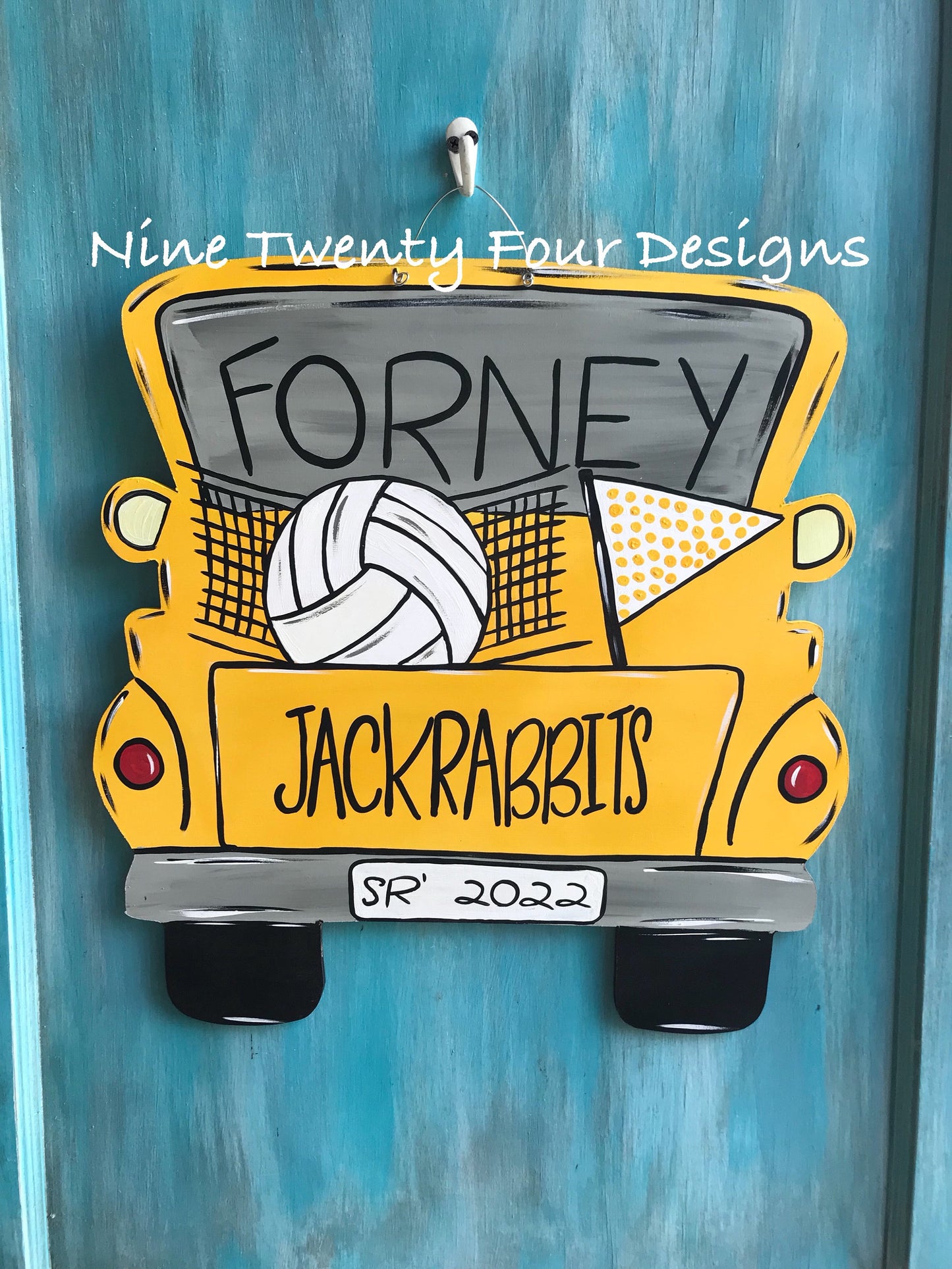 School Spirit Truck Door hanger, school, football, school door decor,