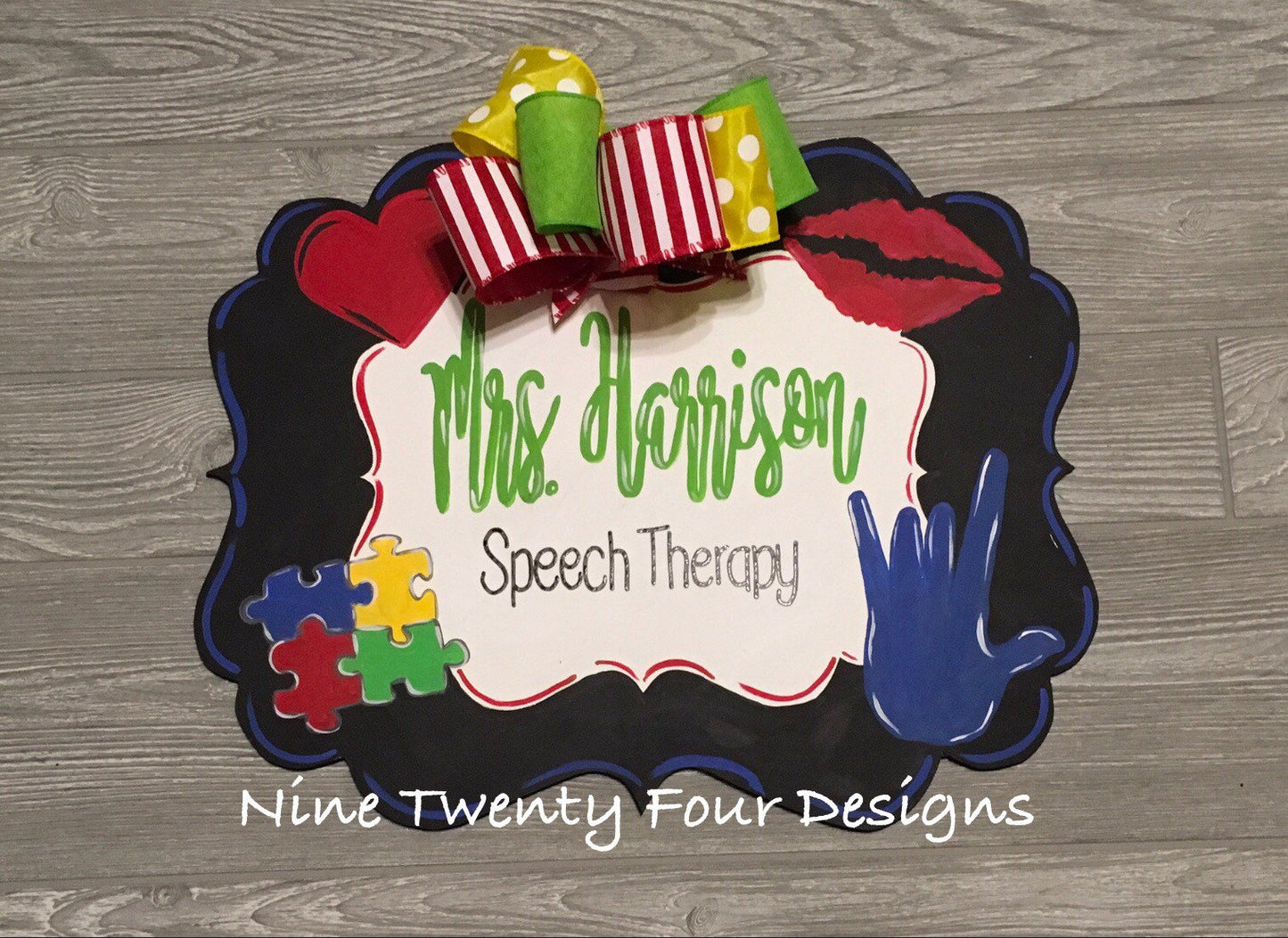 Speech Therapy Door hanger, speech, teacher gift, clinic decor, school, speech decor, school decor