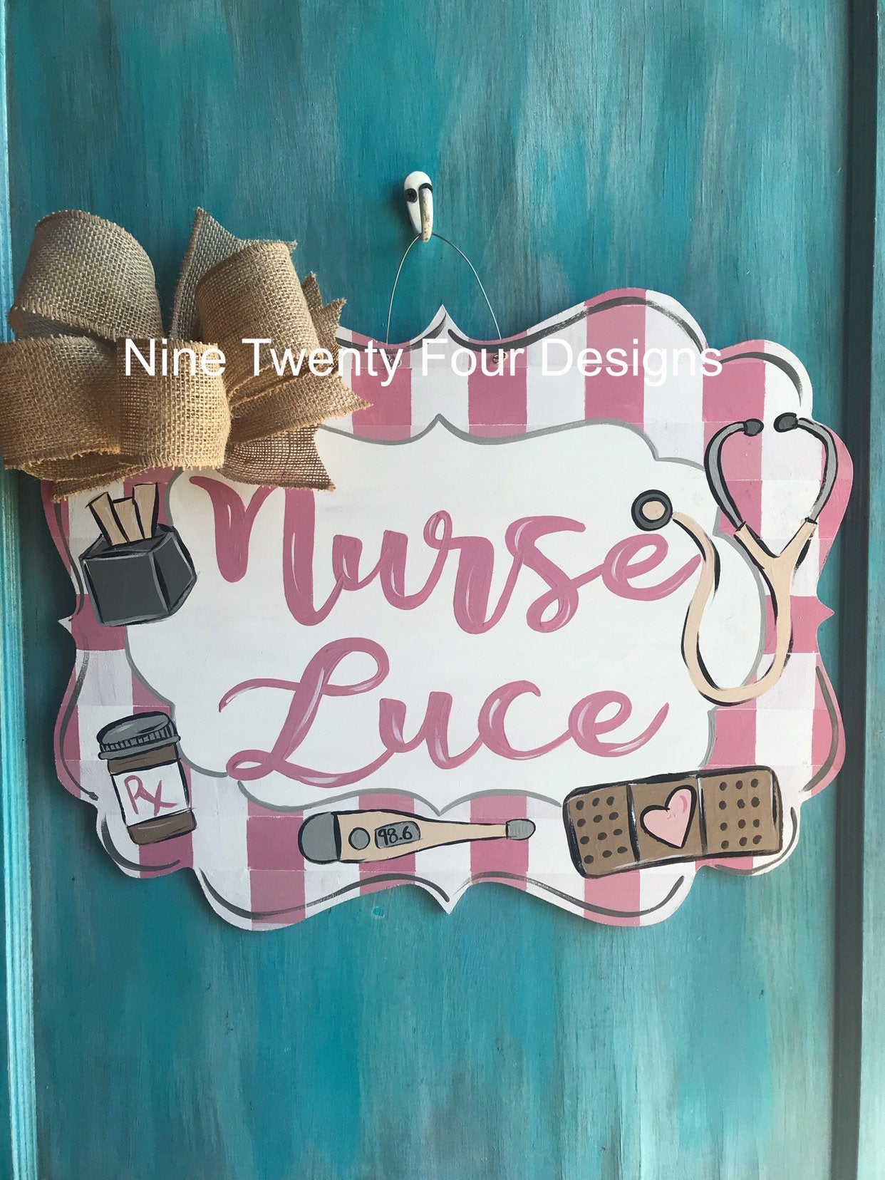 Nurse Door hanger, nurse, nurse gift, clinic decor, school, nurse decor, nurse-decor