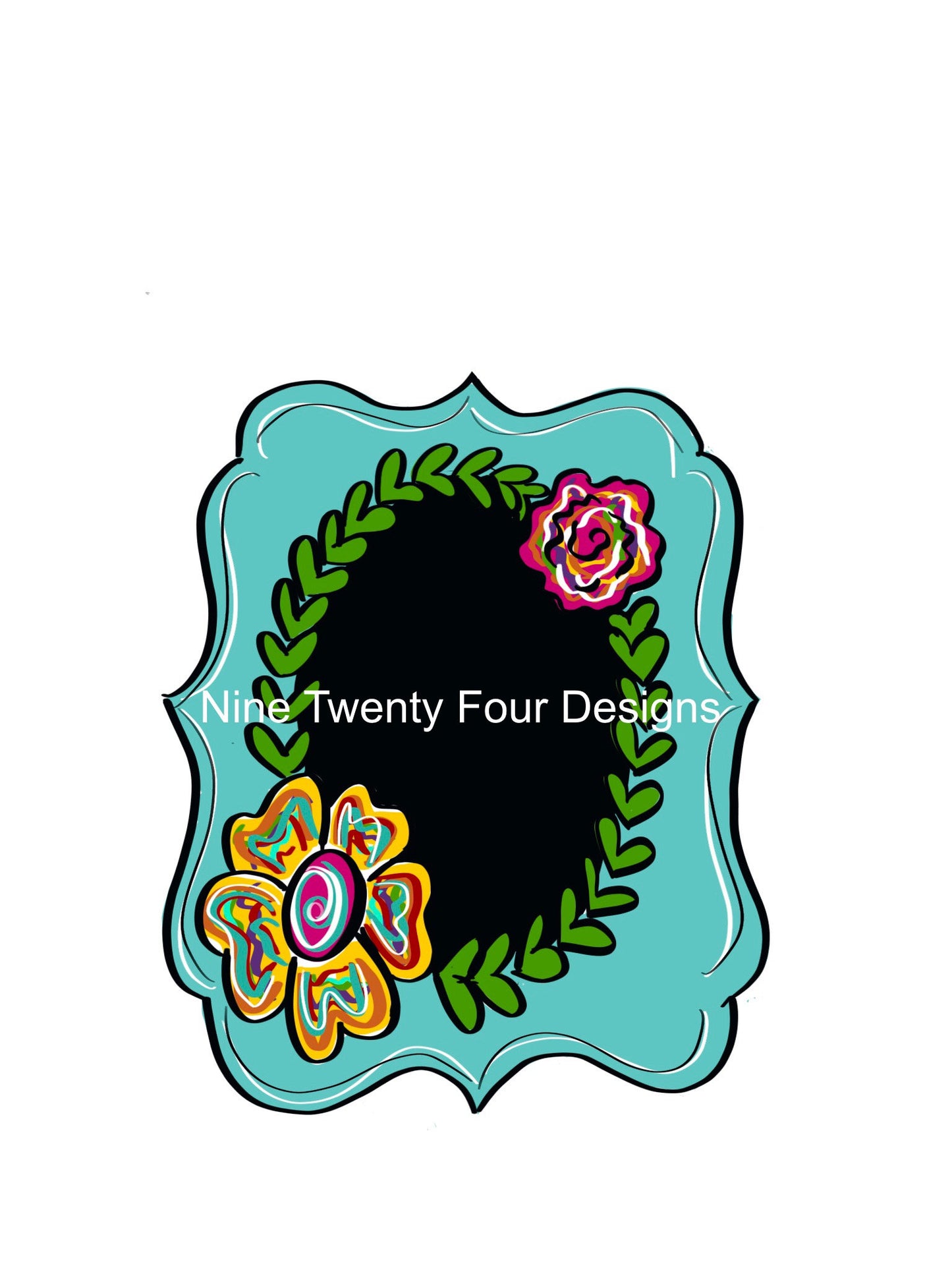 Floral welcome template, door hanger template, printable template, template, pdf template, everyday decor