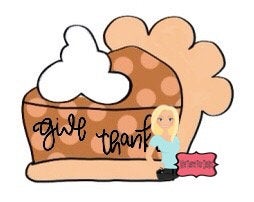 Template, triple pumpkin pie door hanger template, pdf template, fall template