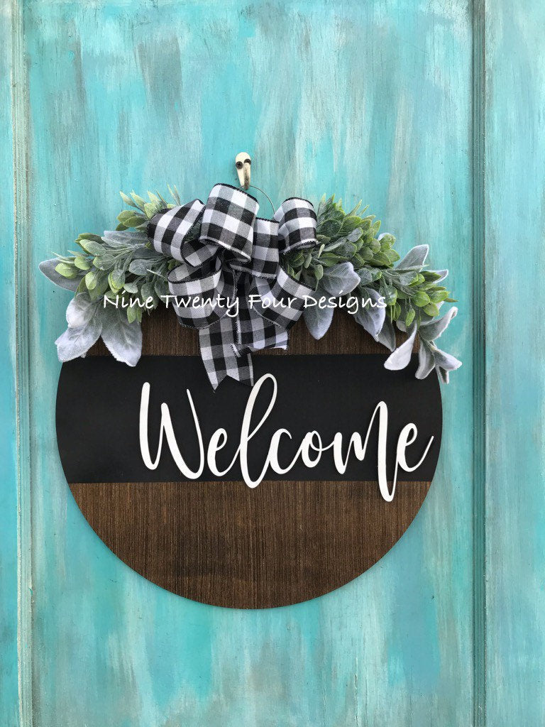 3d welcome sign, welcome  sign, door sign, sign, 3d wood sign, door decor, front door decor, everyday decor