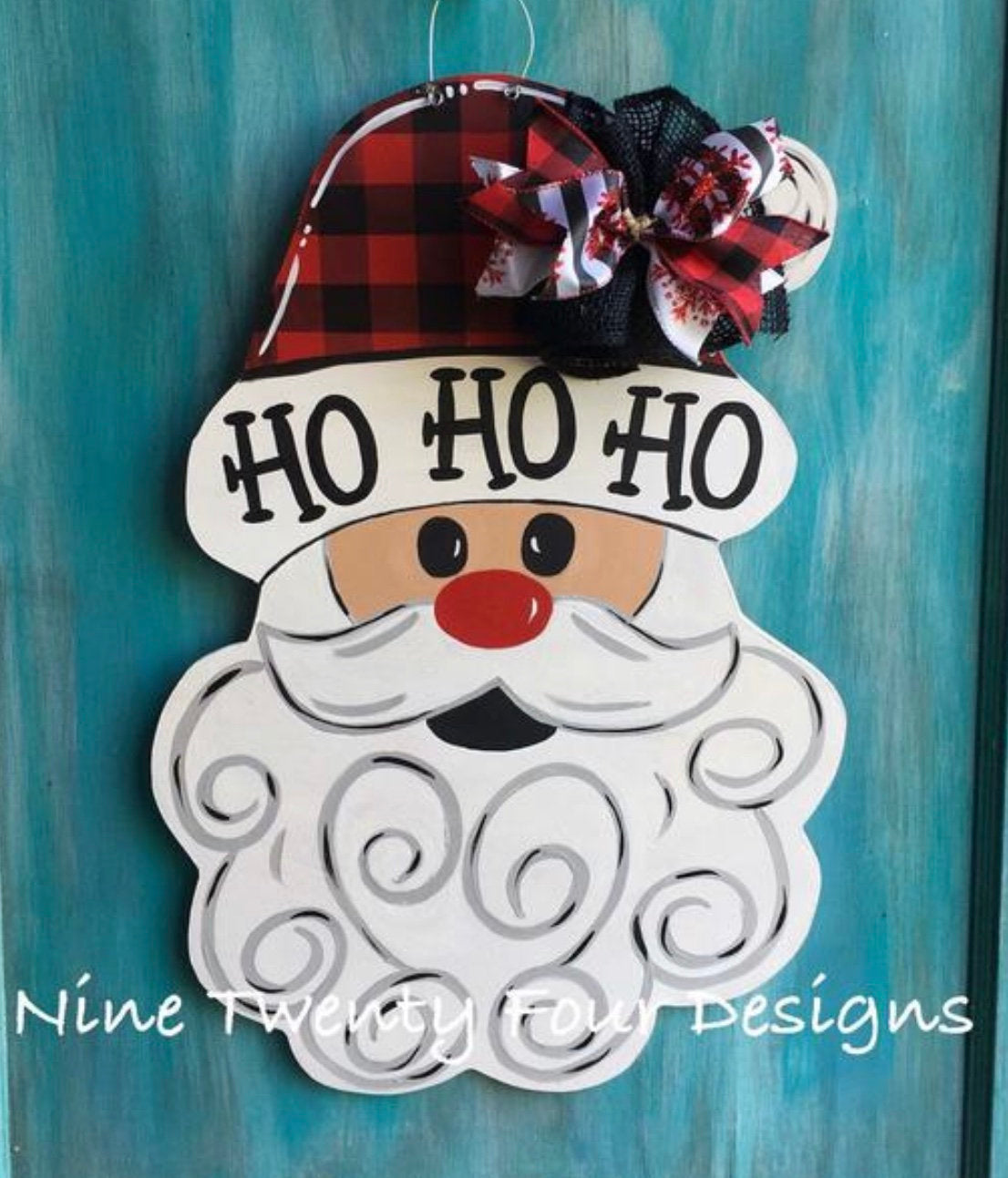 Santa template, digital download, Santa door hanger