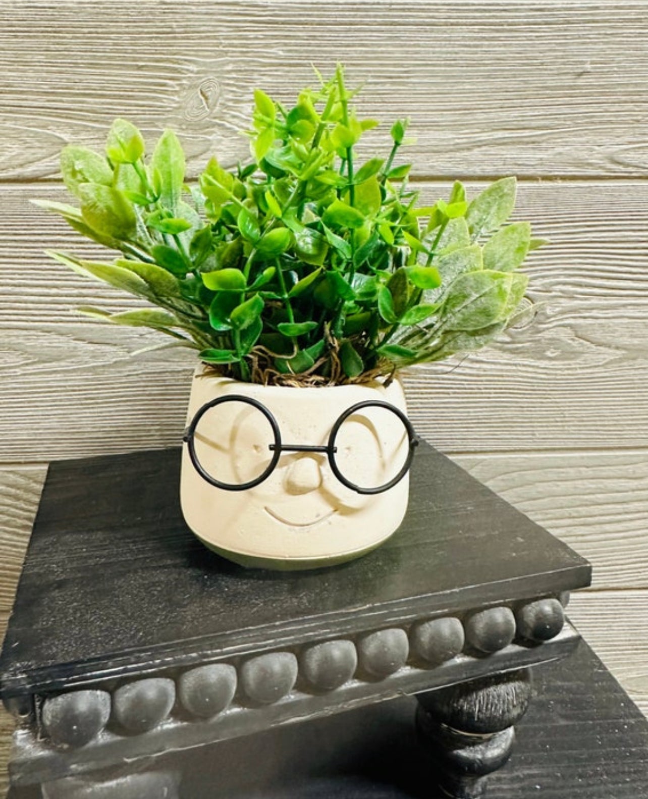 Faux greenery pot, tiered tray floral, greenery, tiered tray decor