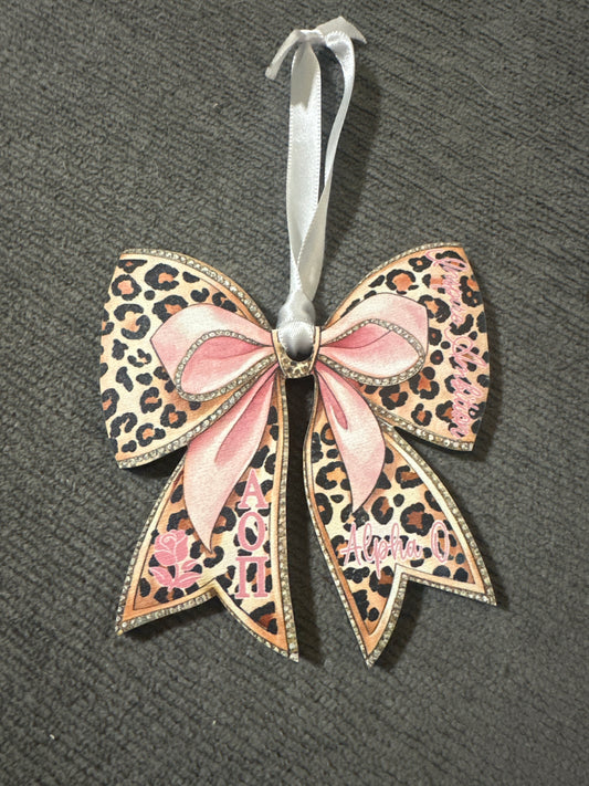 AOII bow ornament