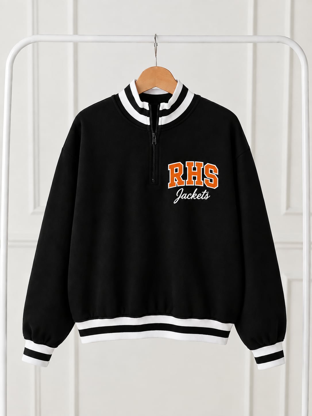Rockwall Black Quarter Zip sweatshirt