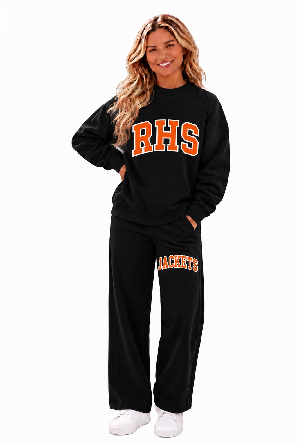 Rockwall Black mockneck sweatshirt