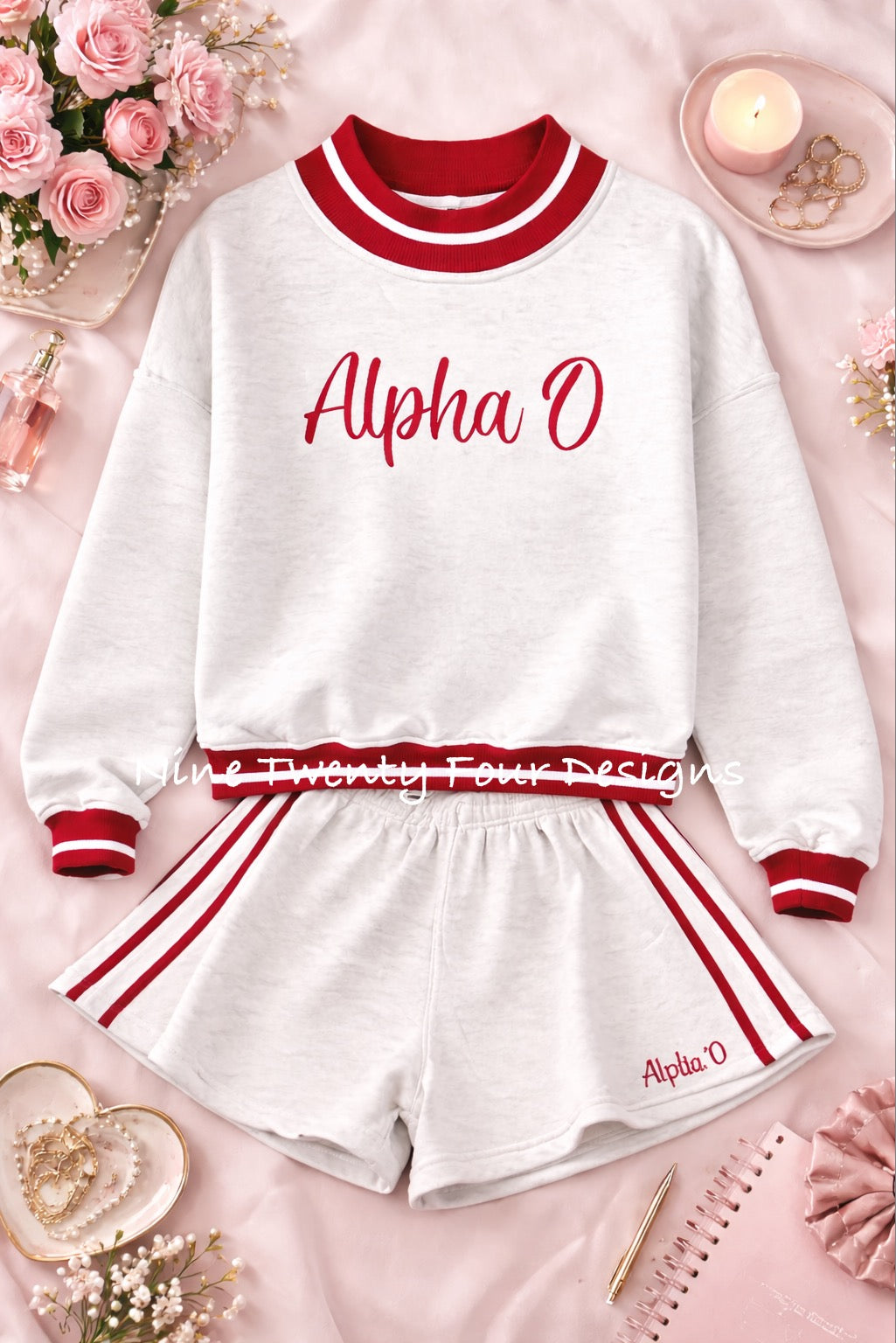 Alpha O Mockneck Set