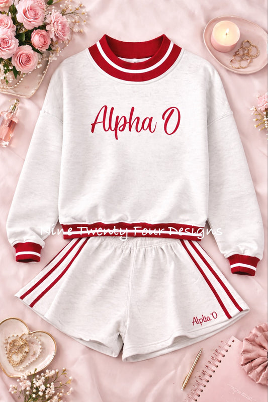 Alpha O Mockneck Set