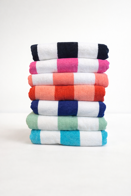 Personalized Cotton Pool Towel: Embroidered Name, Oversized Summer Beach Essential