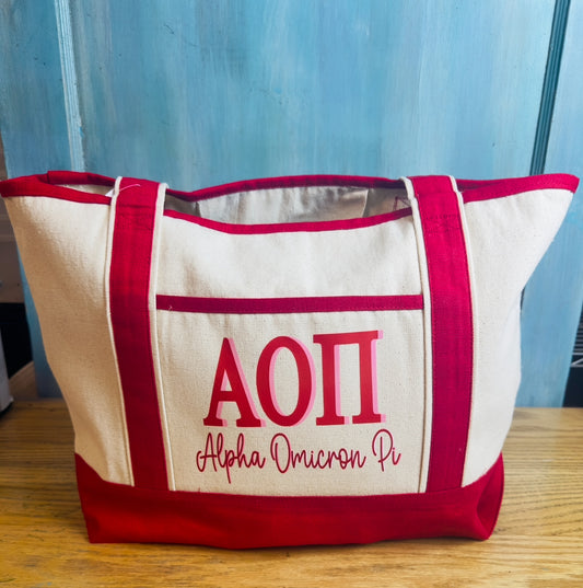 AOII tote bag