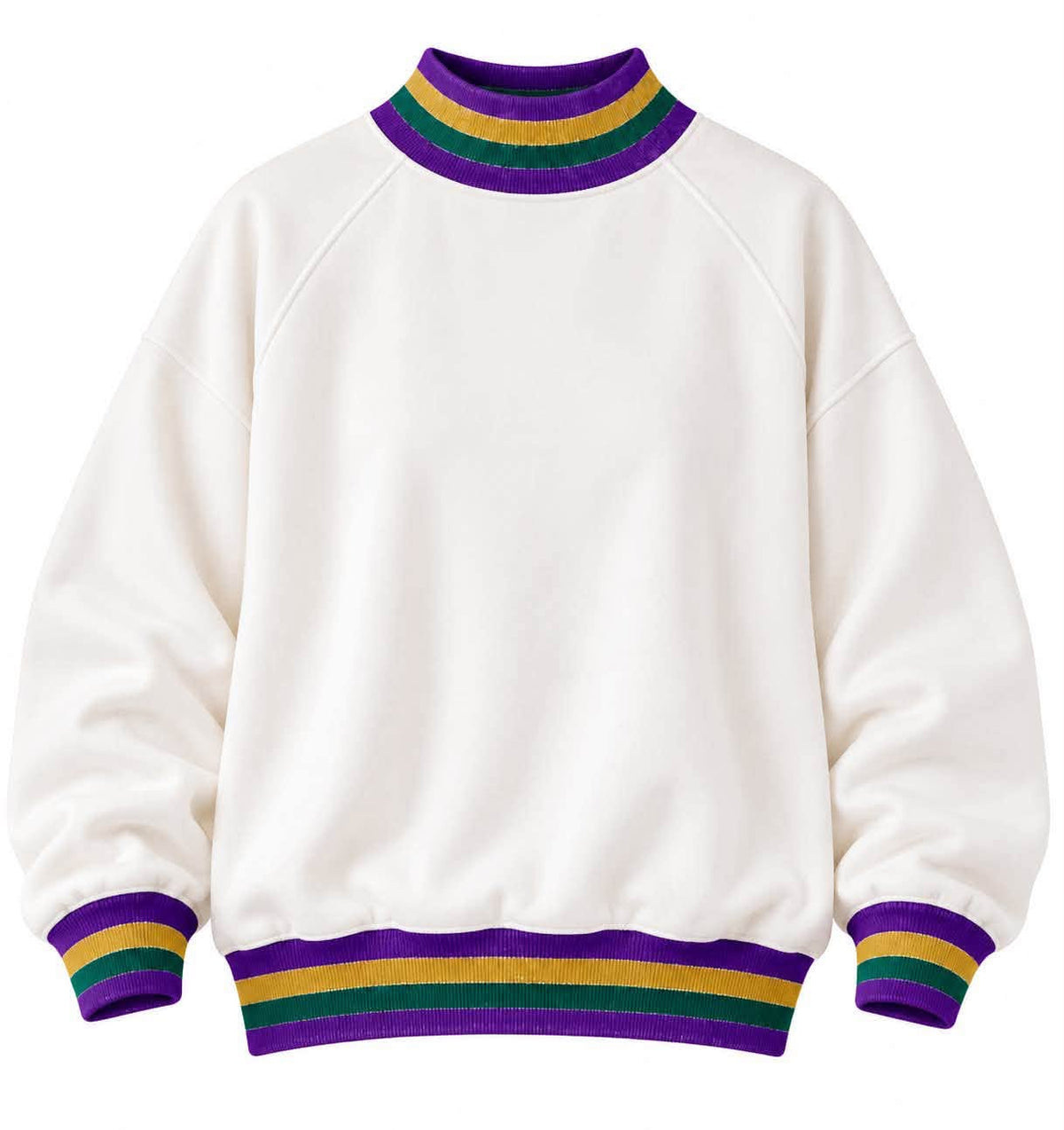 Pre-Order Mardi Gras Cream Mockneck