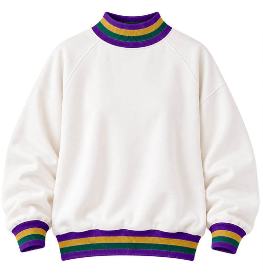 Pre-Order Mardi Gras Cream Mockneck