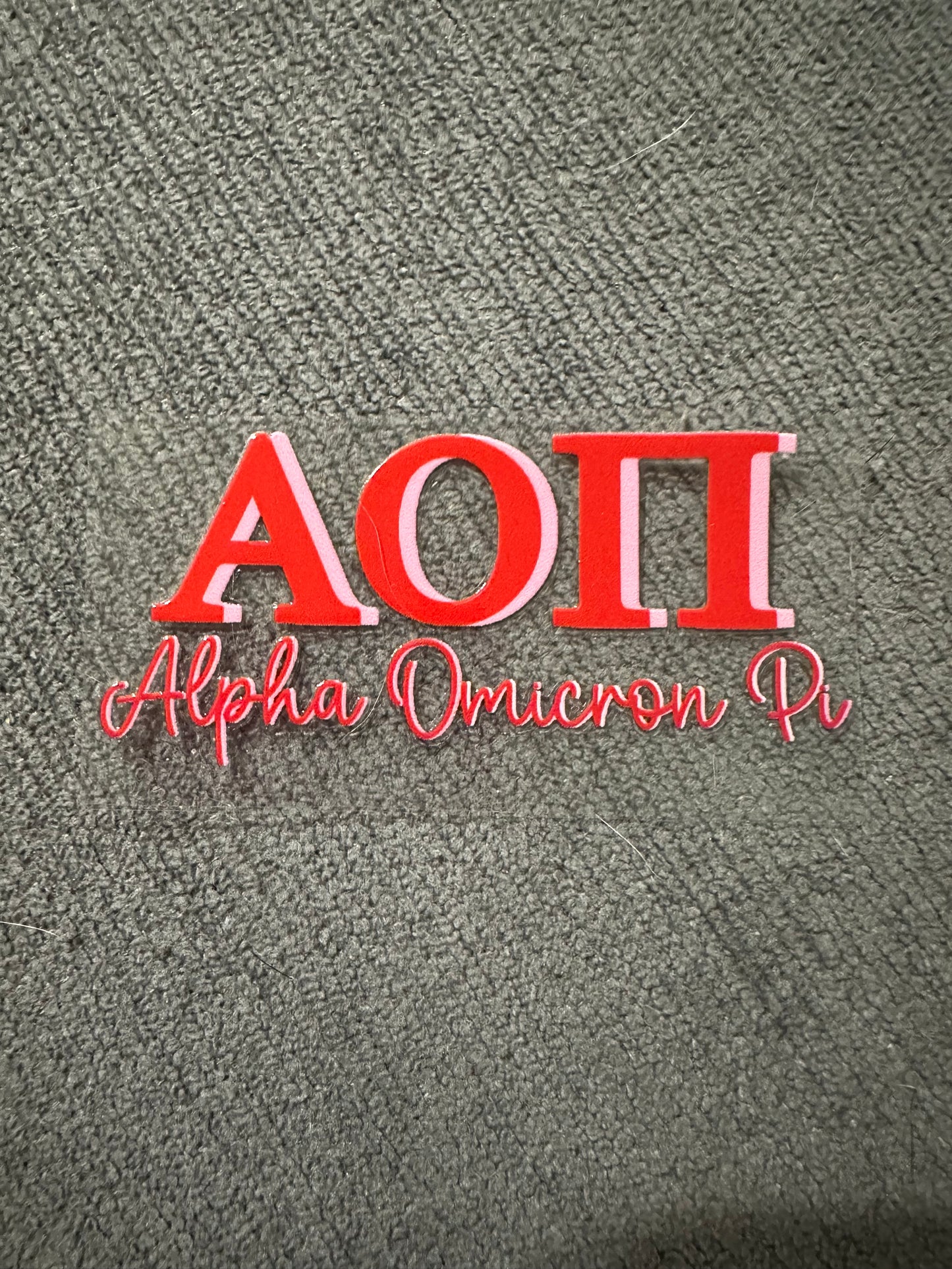 AOII Alpha Omicron Pi  UV DTF sticker