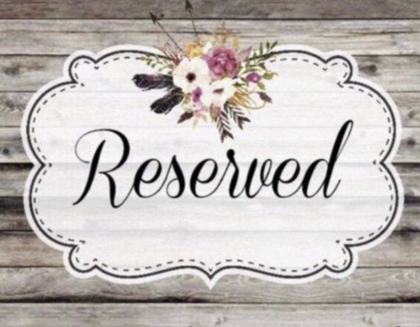 Reserved for Megan -