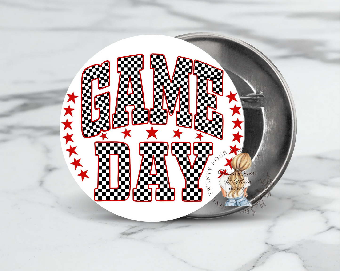 Game day buttons