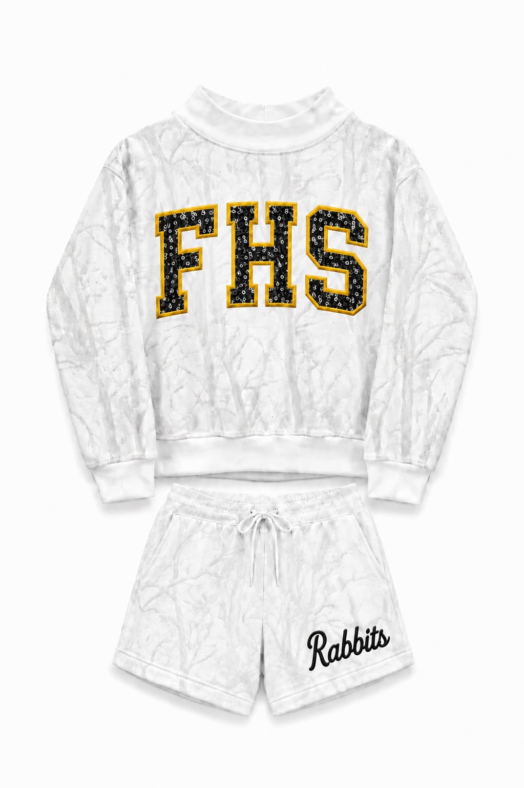 Rabbits Camo fleece shorts