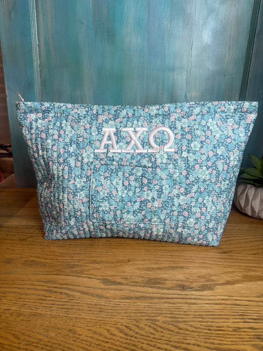 ALPHA CHI OMEGA FLORAL TOTE