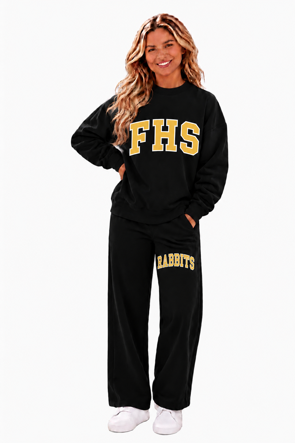 FHS Black mockneck sweatshirt