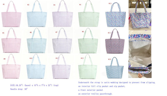 RTS Everyday Nylon Tote Bag with Front Pocket