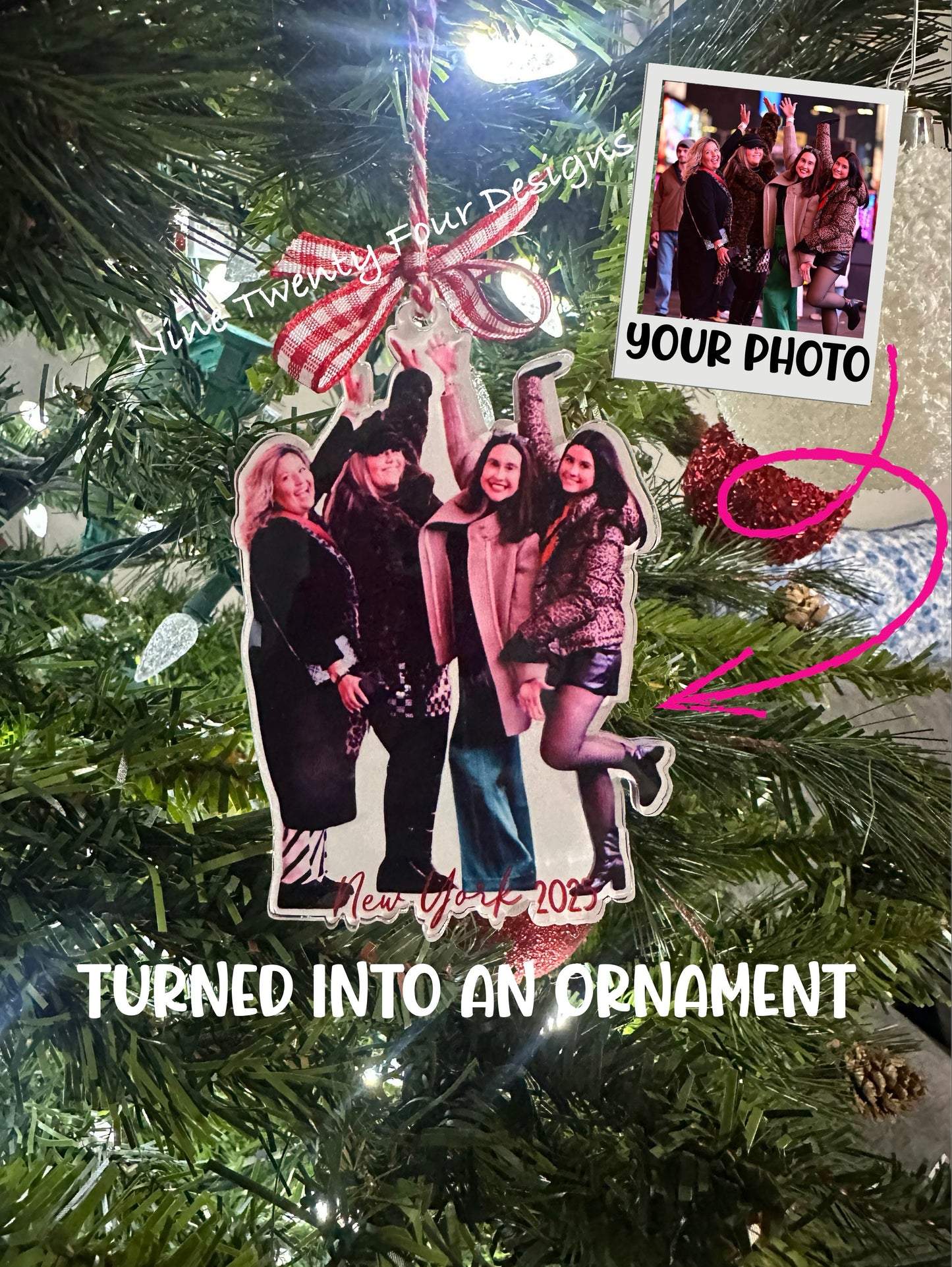 Acrylic photo ornament