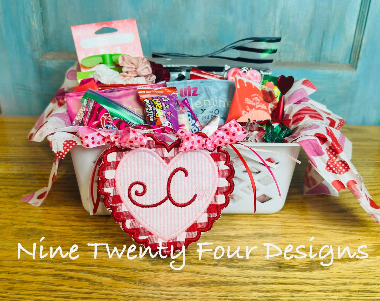 Valentines basket tag
