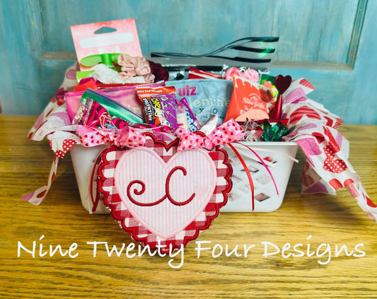 Valentines basket tag