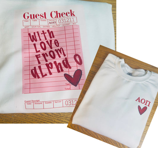 With Love AOII sweatshirt