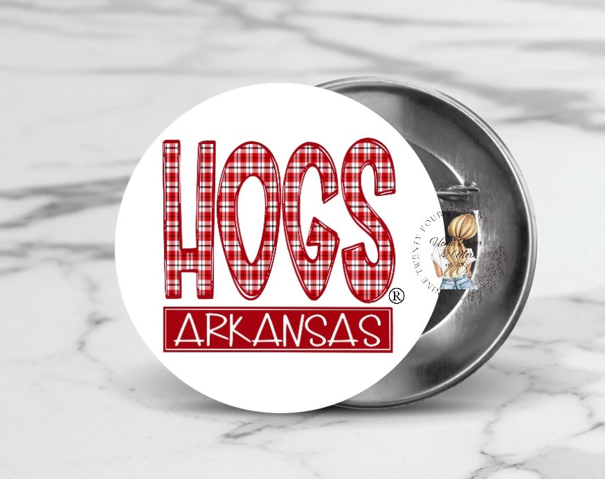 Arkansas Hogs Game day button