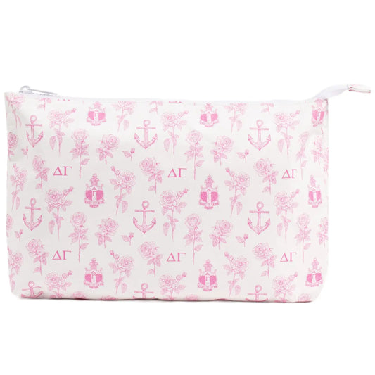 Delta Gamma Medium Waterproof Cosmetic Bag