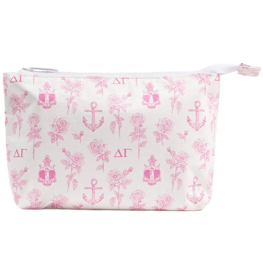 Delta Gamma WS Waterproof Small Cosmetic Bag