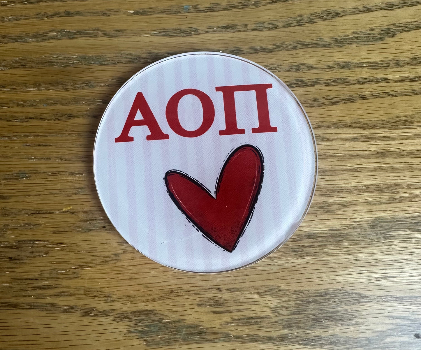 AOII acrylic coaster