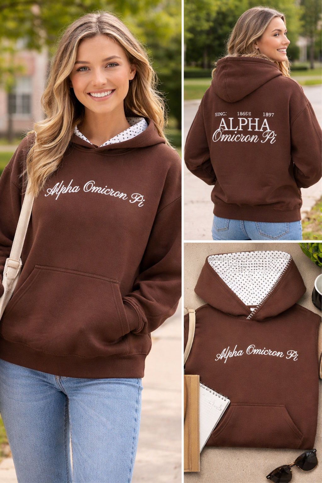 Brown AOII hoodie