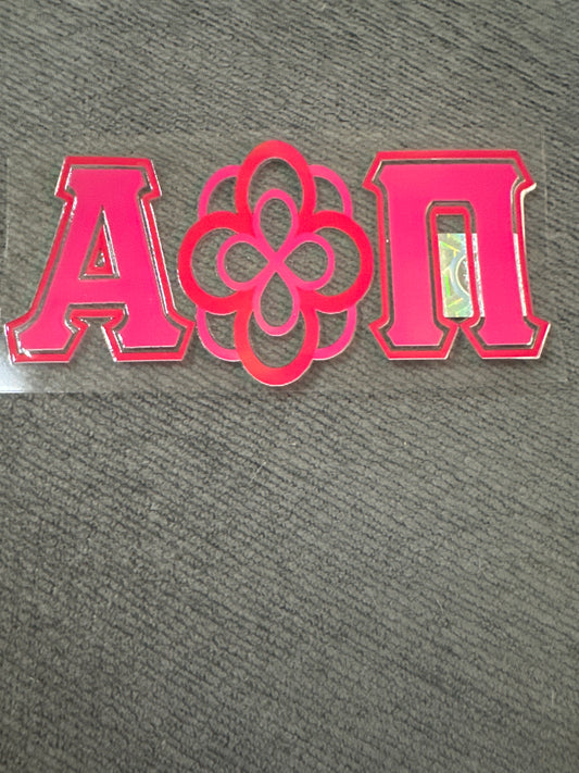 Large AOII logo UV DTF Sticker