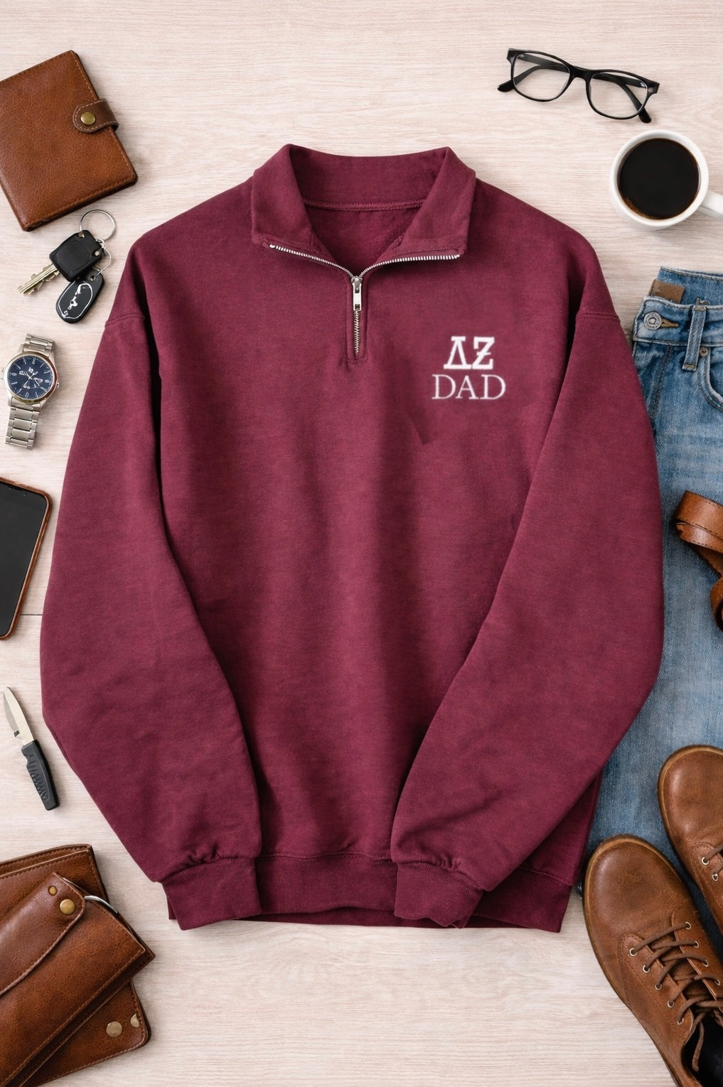 Delta Zeta Dad 1/4 Zip